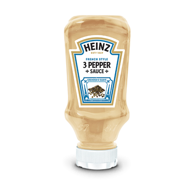 Heinz Sauce 3 Peppers Top Down 220ml